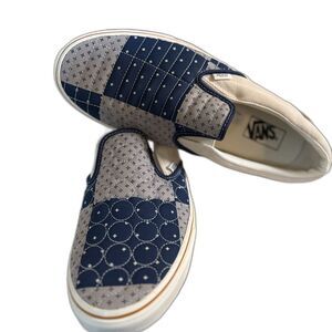 Vans Quilted Bandana Classic Slip-On Skate Sneakers Sz 11